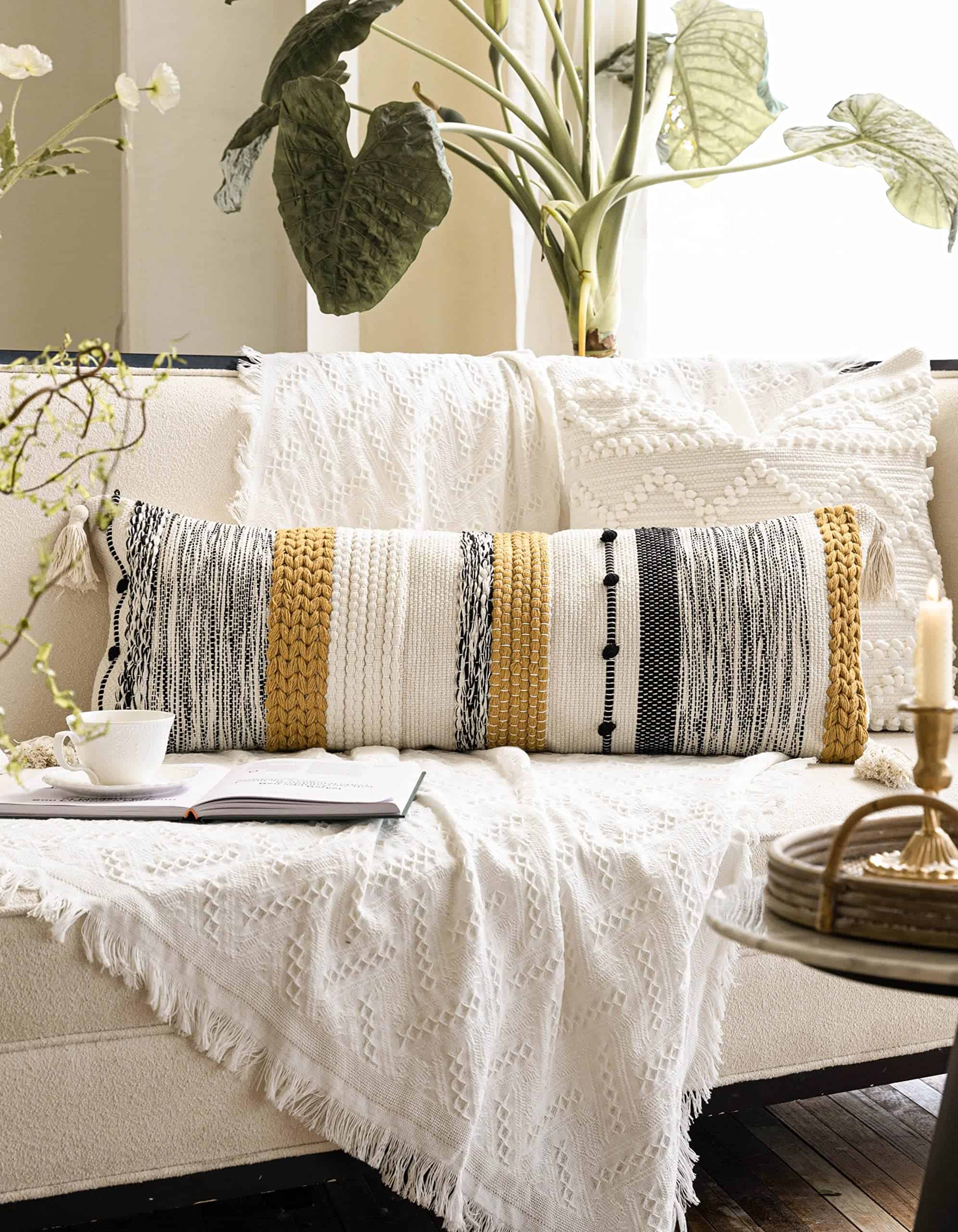 Fundas de Almohada Decorativas Lumbar para Cojín 14x36 - Imagen 6