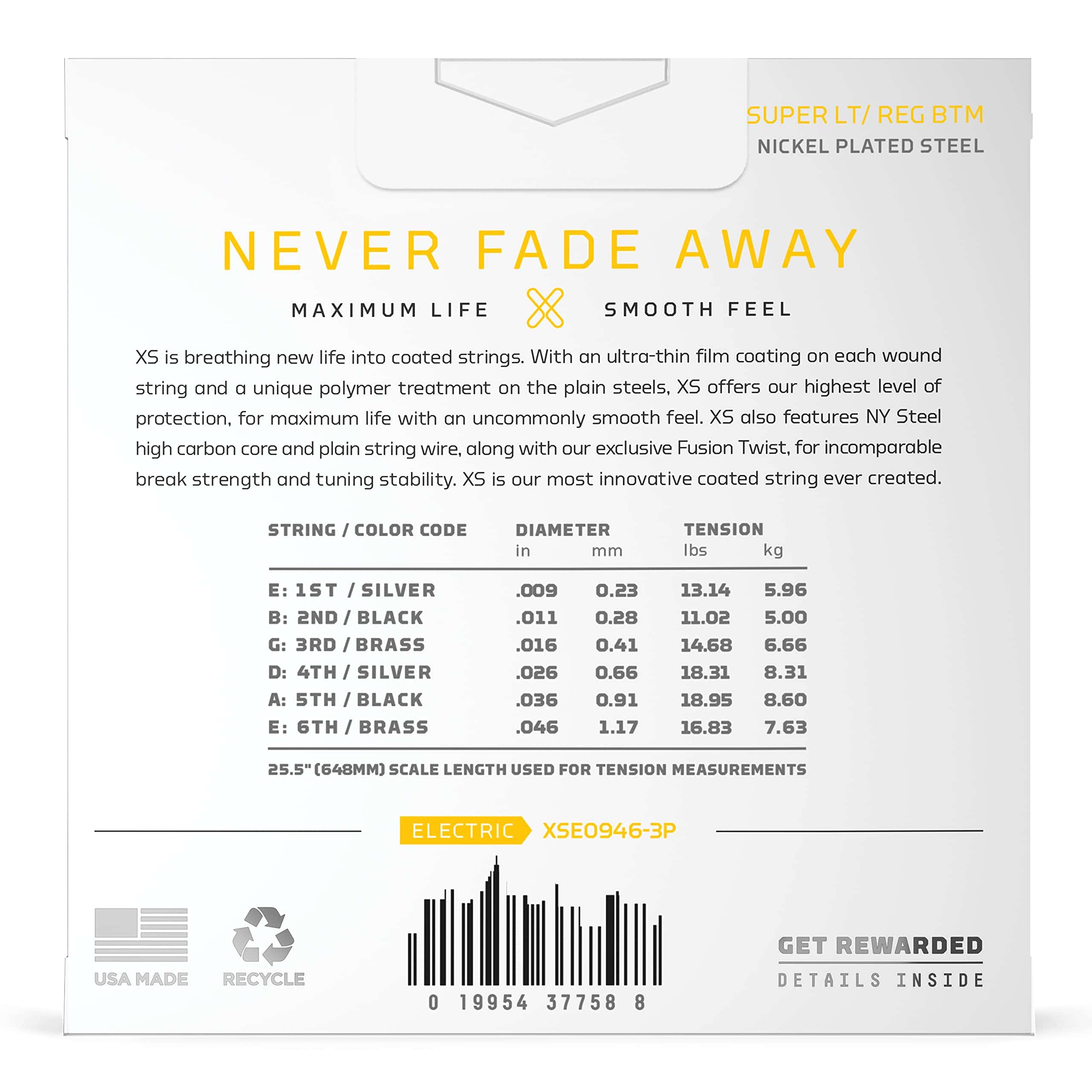 Cuerdas de Guitarra D'Addario - XS Níquel Recubierto - Imagen 3