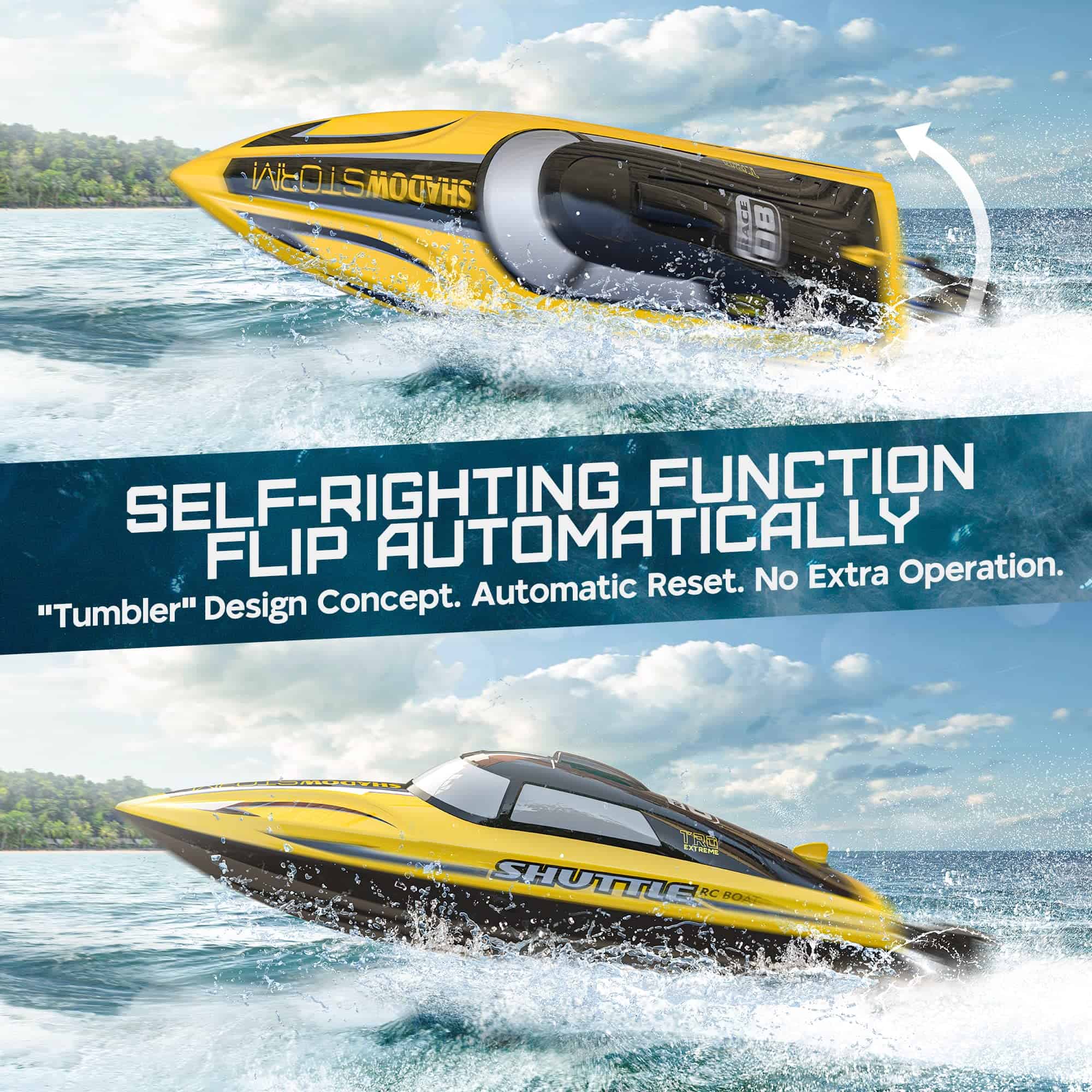 ALPHAREV RC Boat - R208 20+ MPH Barco de Control Remoto - Imagen 4