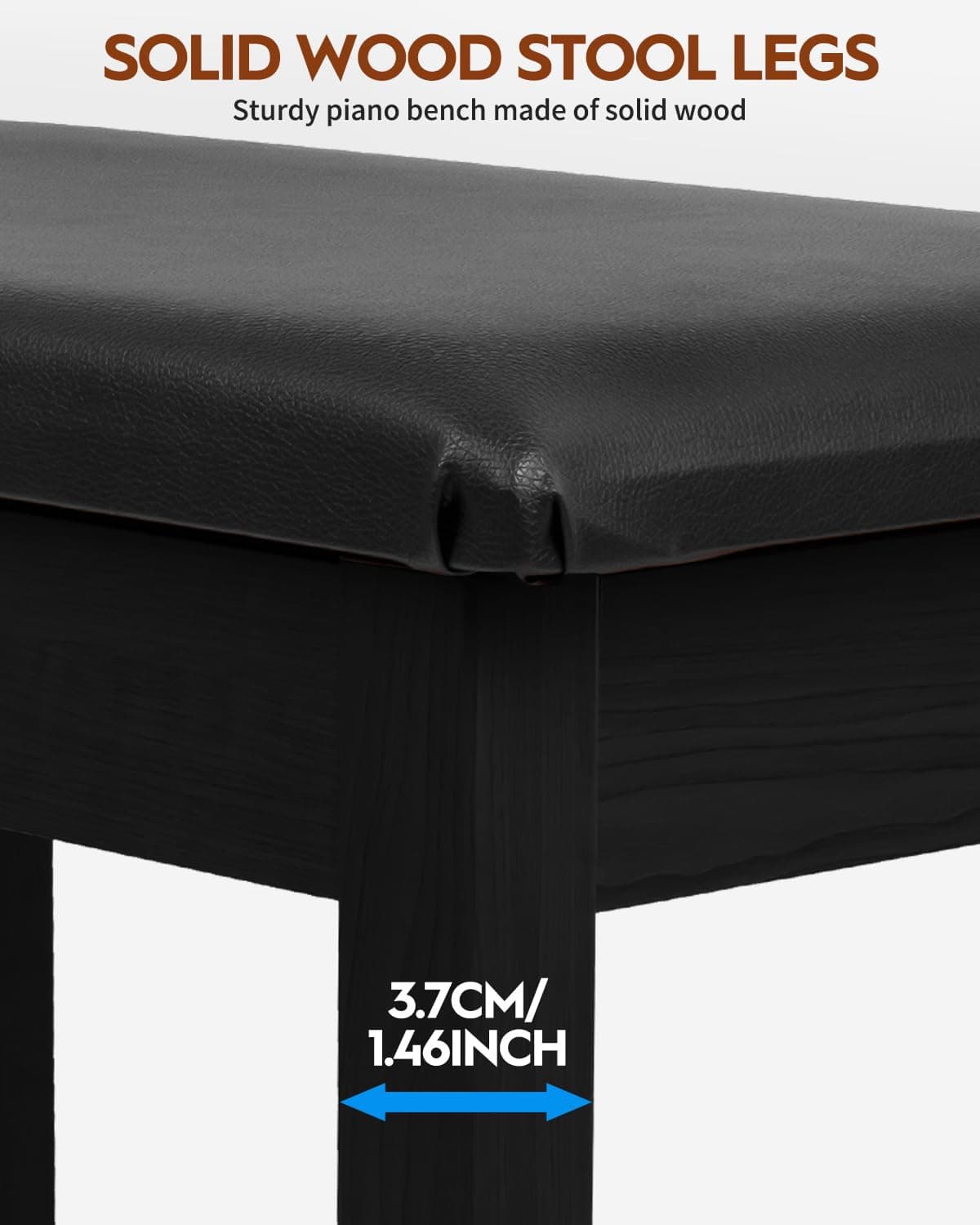 Banqueta de Piano STRICH con Almacenamiento, Banco de - Imagen 8