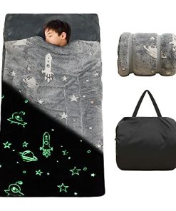 Saco de dormir para niños que brilla en la oscuridad con