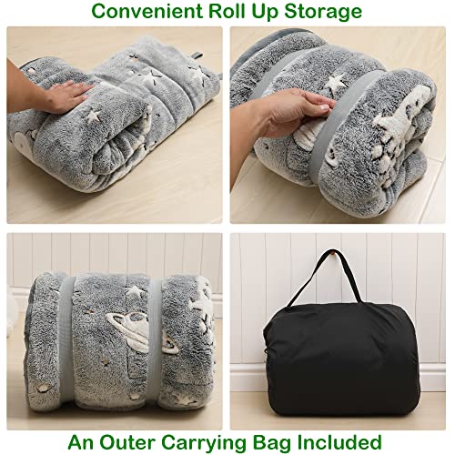 Saco de dormir para niños que brilla en la oscuridad con - Imagen 6