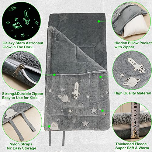 Saco de dormir para niños que brilla en la oscuridad con - Imagen 3