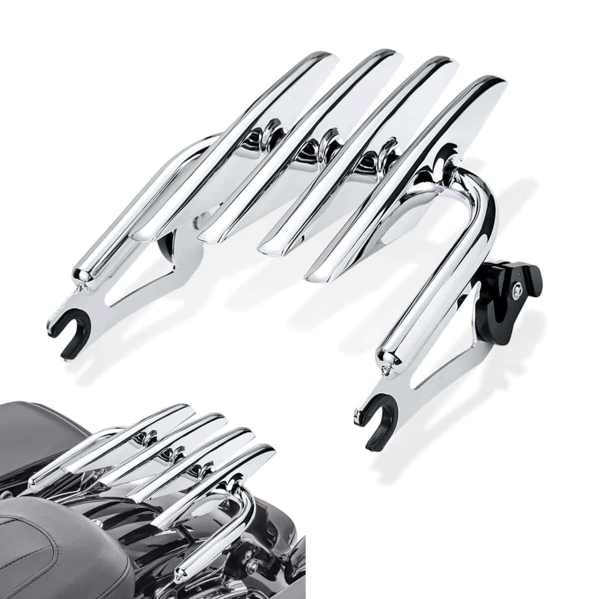 Amazicha Parrilla de Equipaje Desmontable para Motocicleta