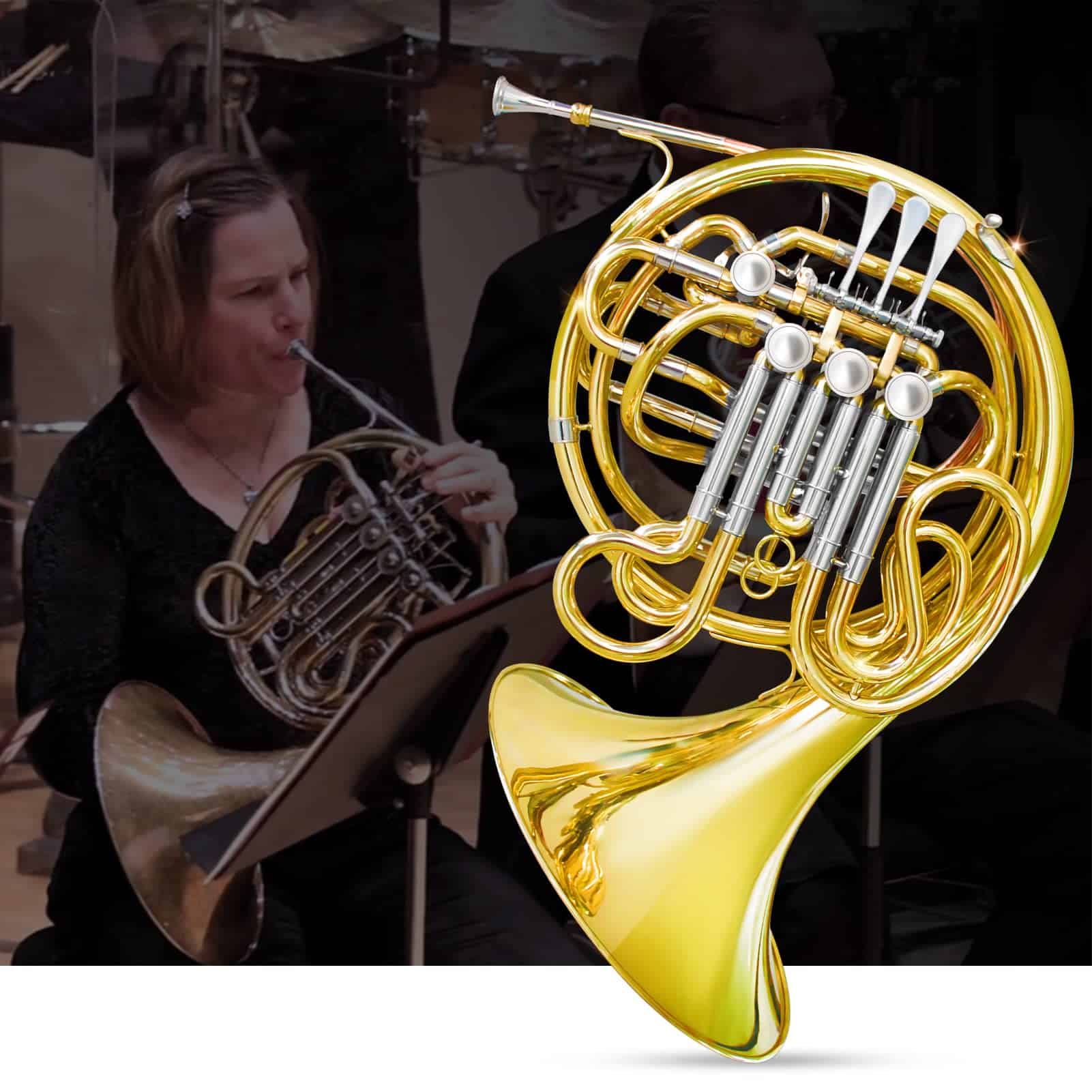 Trompa Doble de Fa/Si Bemol 4 Llaves, Trompa Francesa - Imagen 7