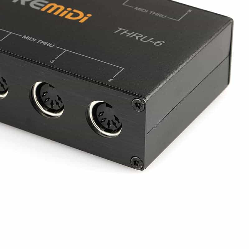 Thru 6 MIDI Box 1-In 6-Out Splitter con Cable de 3.3ft USB - Imagen 5