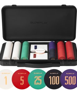 Set de Fichas de Póker de Cerámica -300 Fichas Numeradas