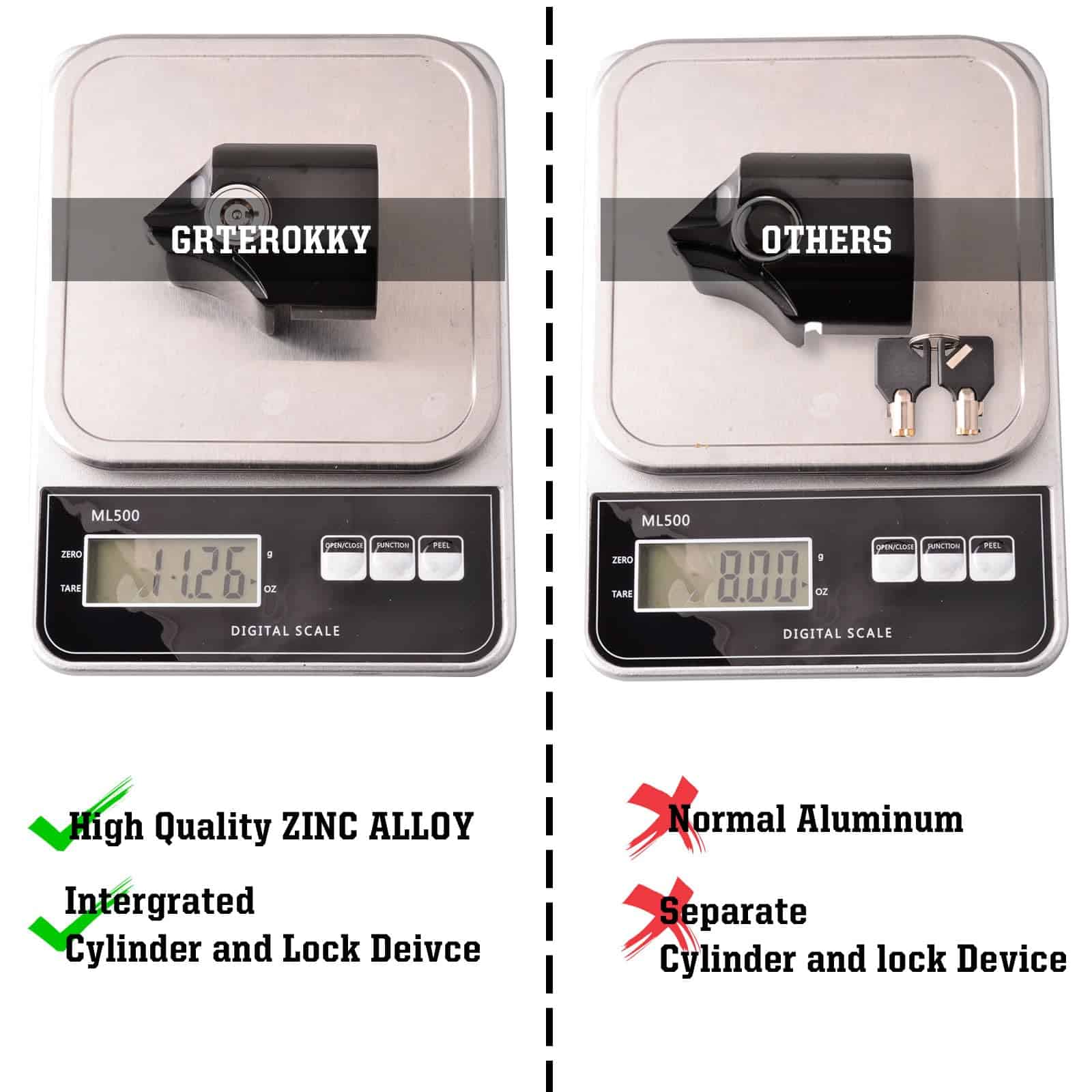 Candado antirrobo para portón trasero GrteRokky compatible - Imagen 3