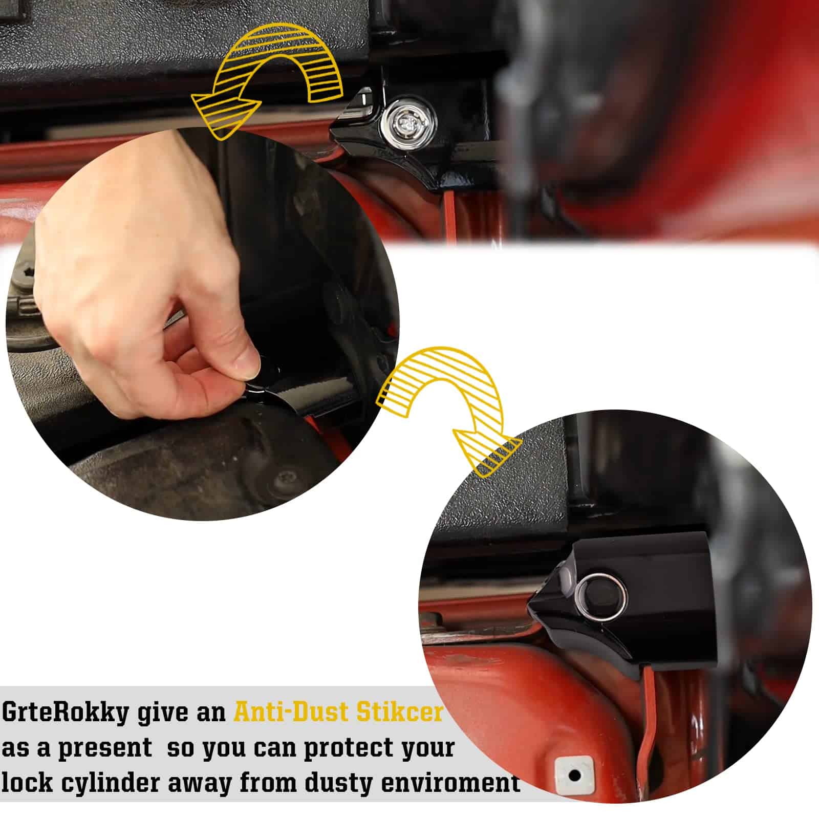 Candado antirrobo para portón trasero GrteRokky compatible - Imagen 5