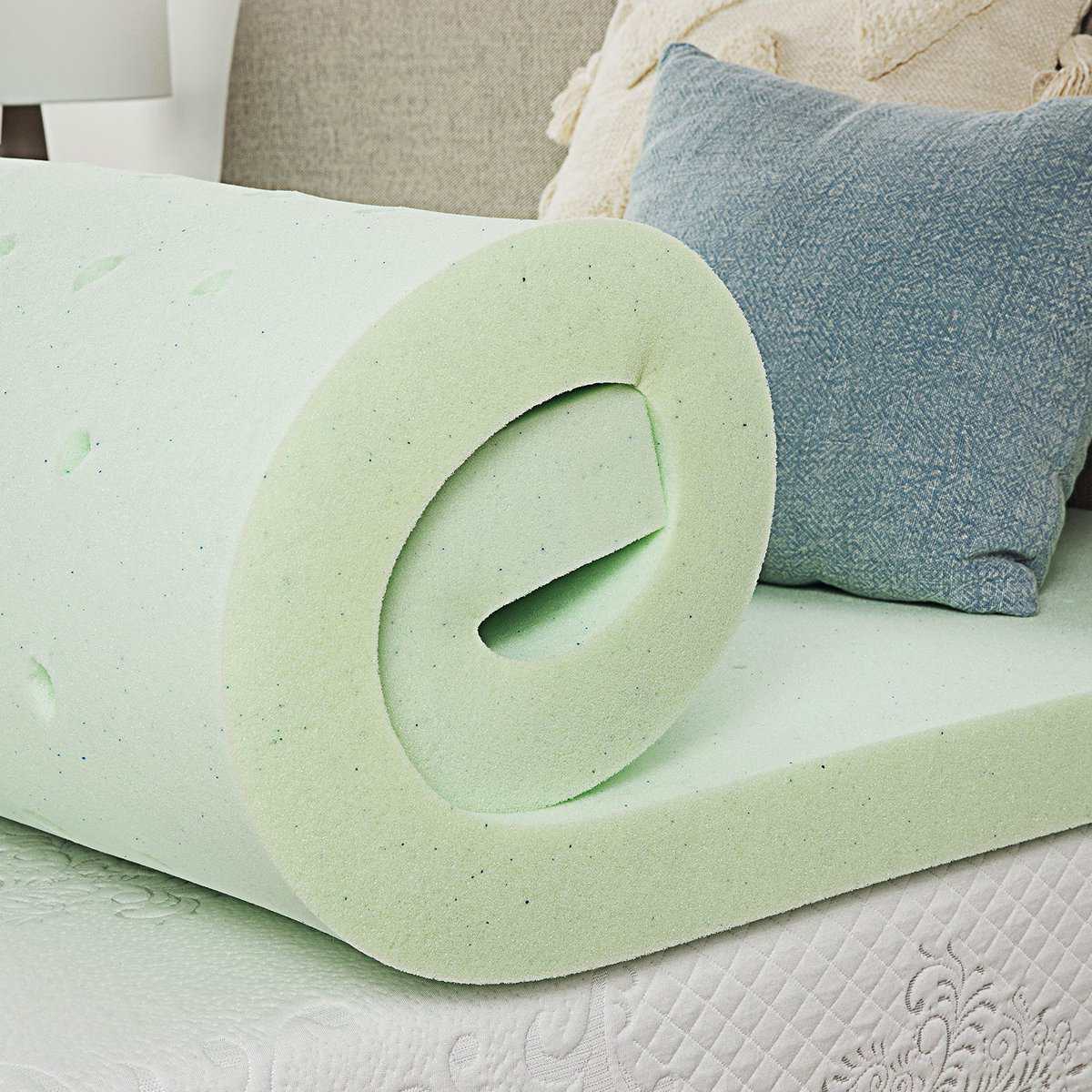 Topper de colchón de espuma viscoelástica ventilada con - Imagen 6