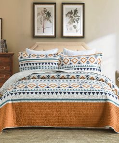 Colcha King Size SahSahCasa, Colcha Boho de Algodón 100%,