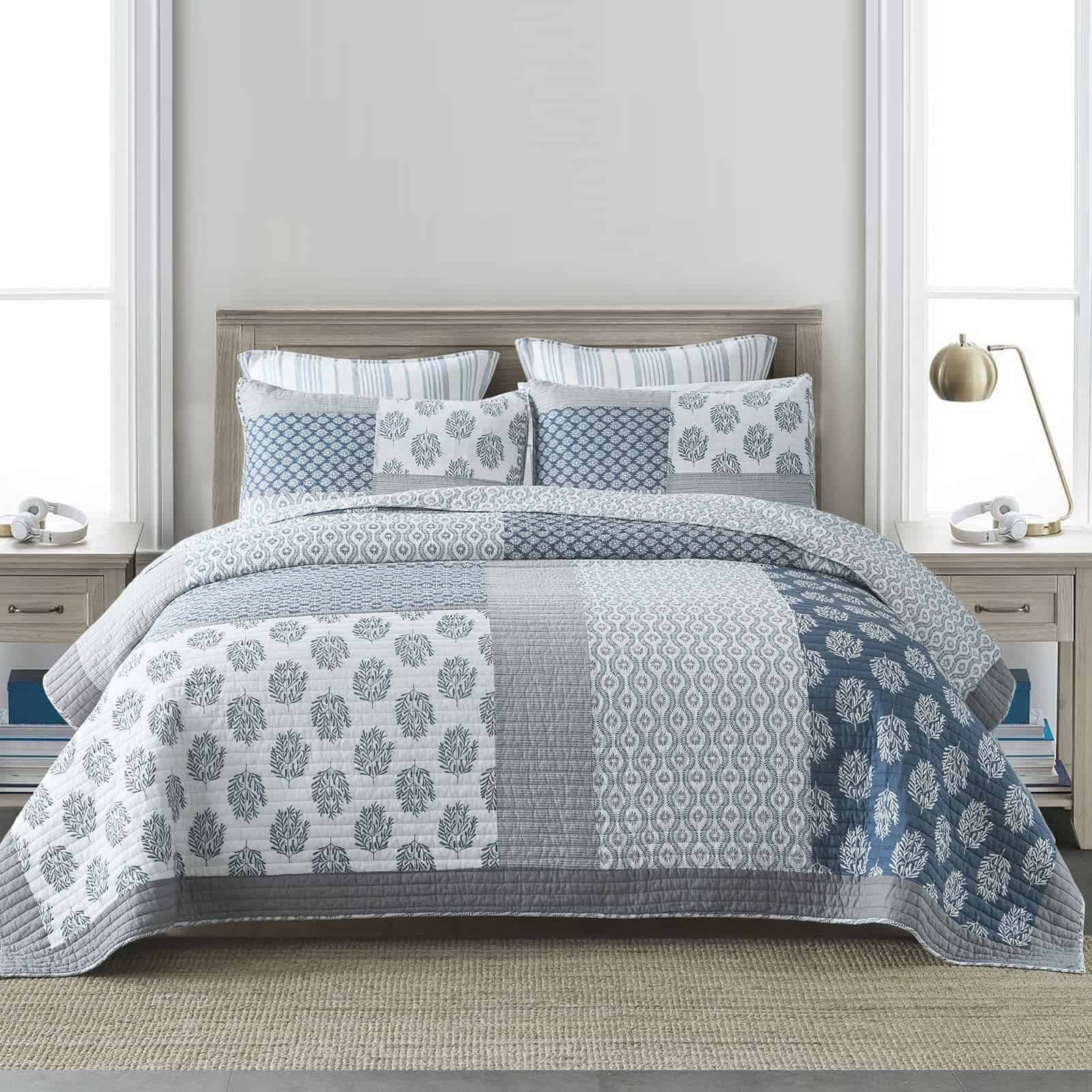 Juego de Edredón Queen Size PANGUSHAN, Juego de Colchas de