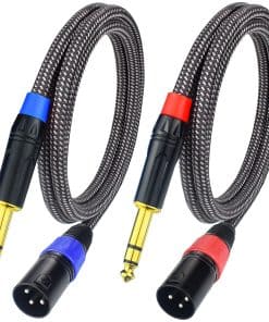 Cable de Conexión Balanceado Ihurllu 1/4" TRS a XLR Macho,