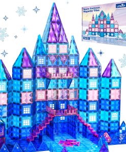 Little Pi 102pcs Frozen Princess Castle Magnetic Tiles