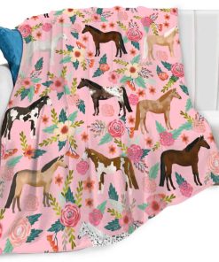 Manta de Caballos para Regalos de Niñas -s 60"x50"