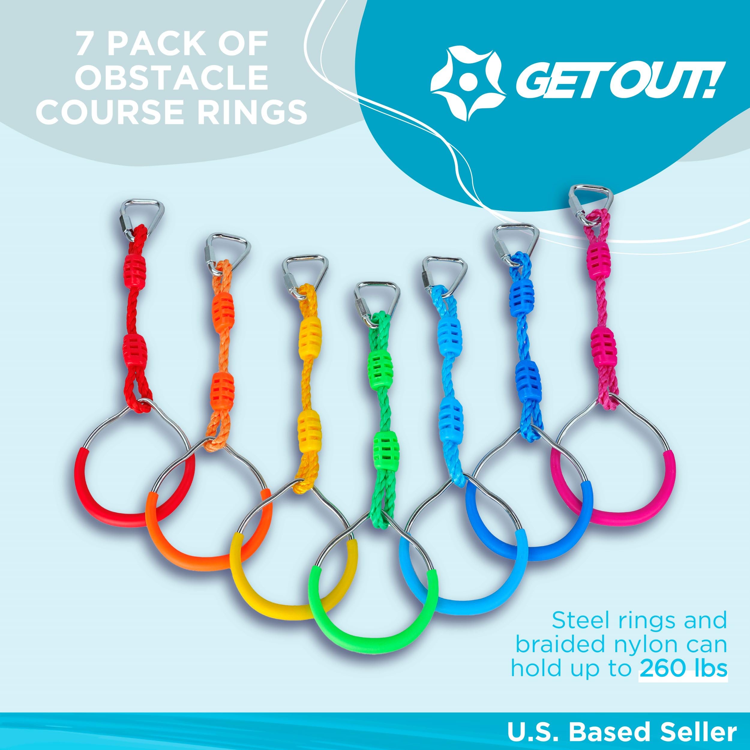 Anillos de Curso de Obstáculos Get Out! - 7 piezas de - Imagen 3