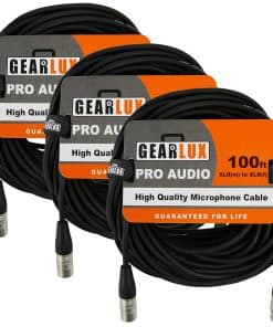 Cable de Micrófono XLR Gearlux, Balanceado, Macho a Hembra,