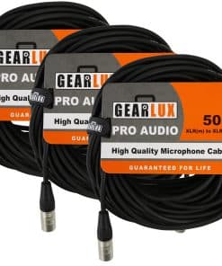 Cable de micrófono XLR Gearlux, completamente equilibrado,