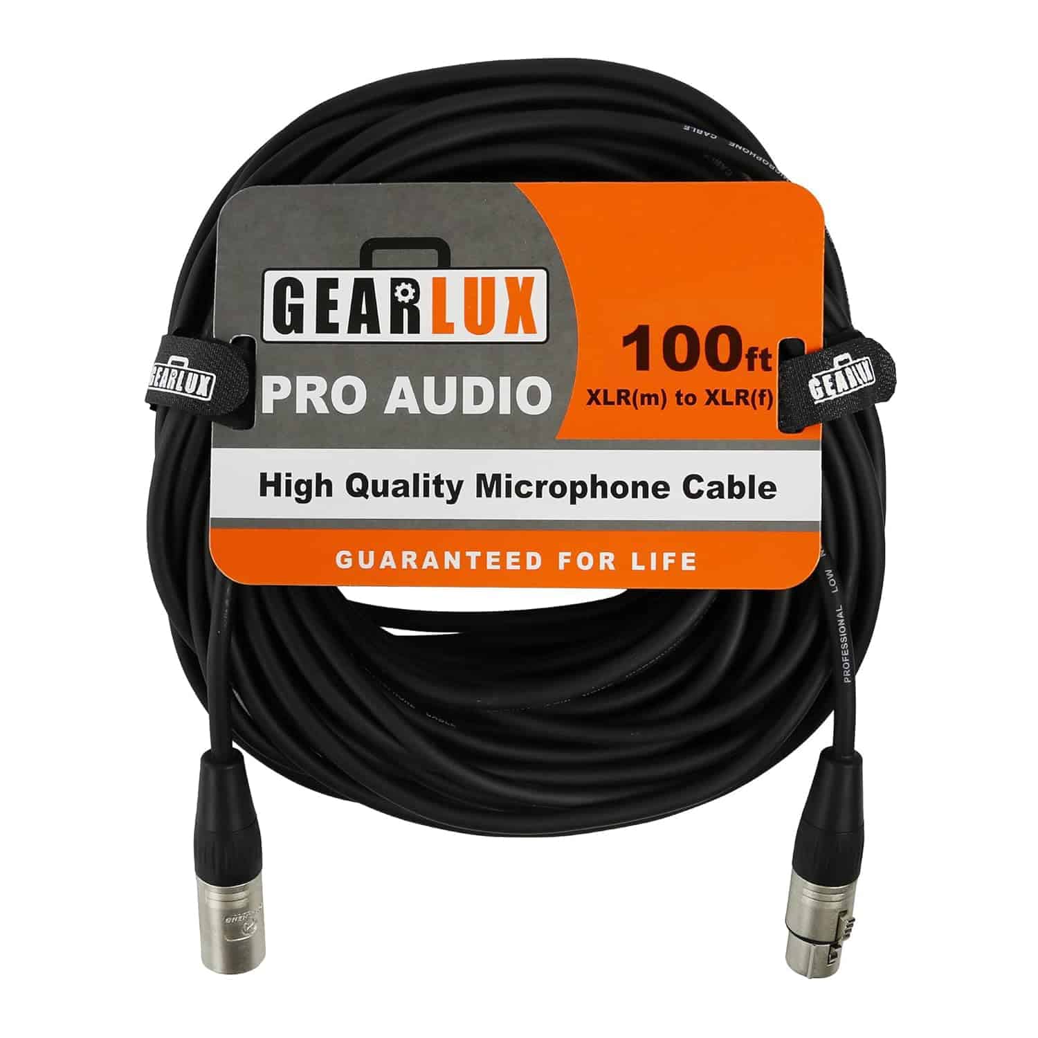Cable de micrófono XLR Gearlux, Balanceado, Macho a Hembra,