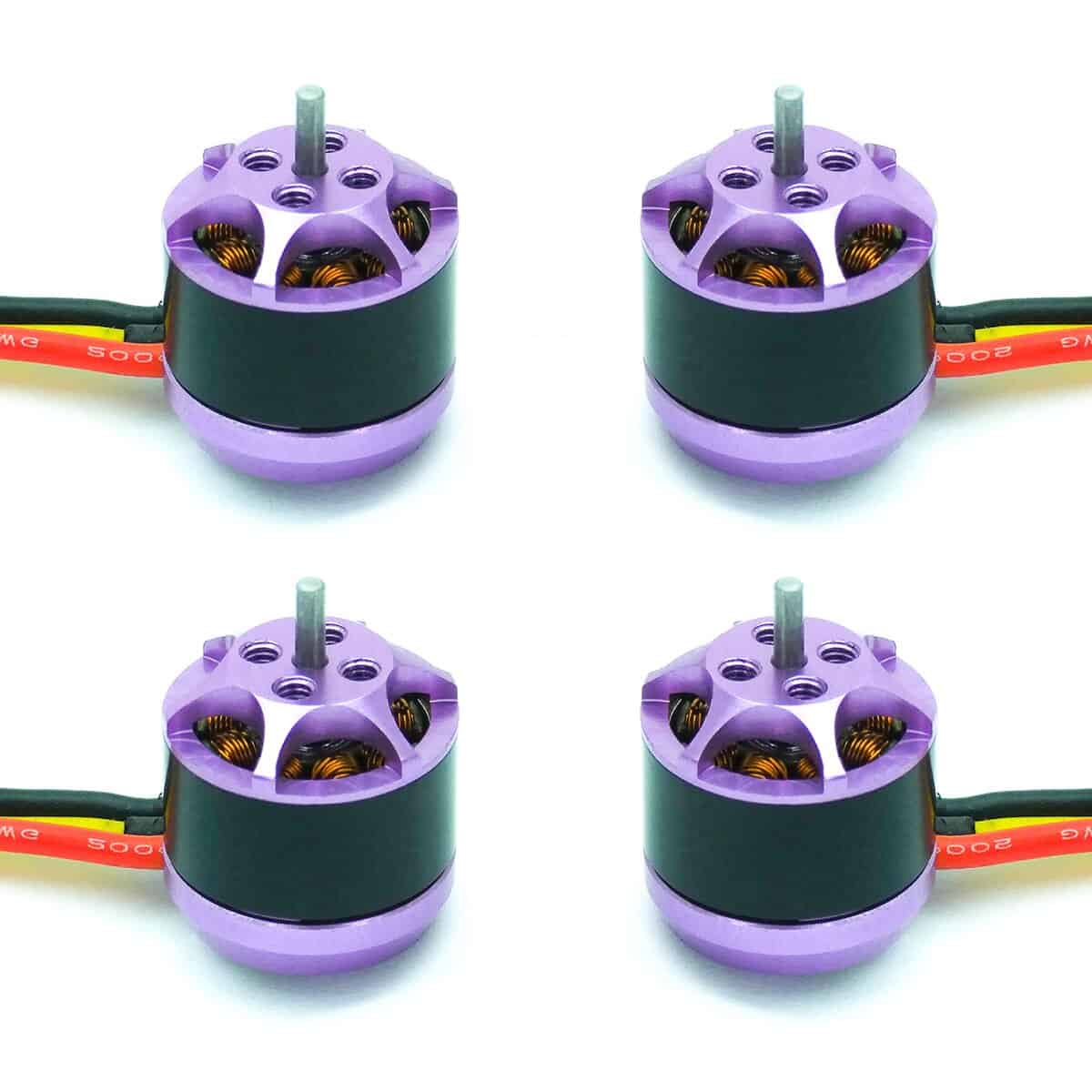 4PCS Motor Brushless 1106 4000KV 3-4S para Hélice de 2-3"