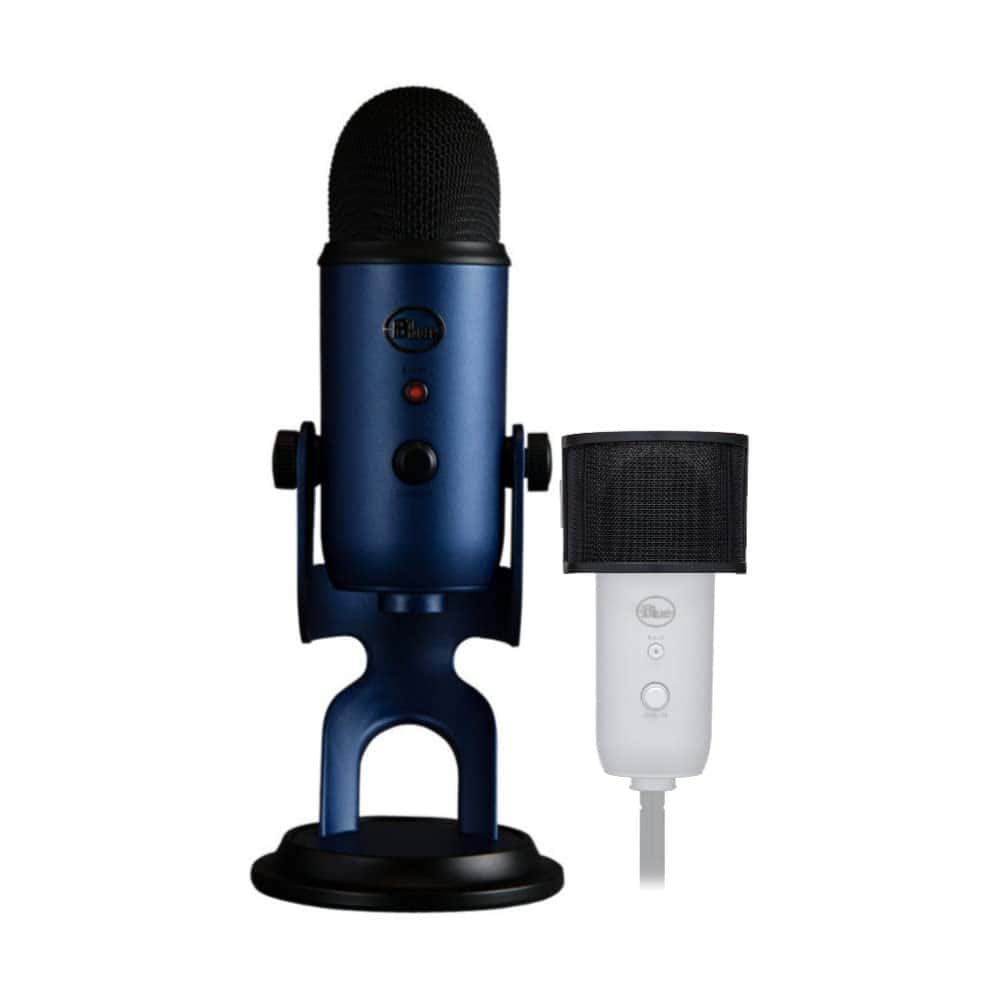Micrófono USB Blue Yeti (Azul Medianoche) Paquete con