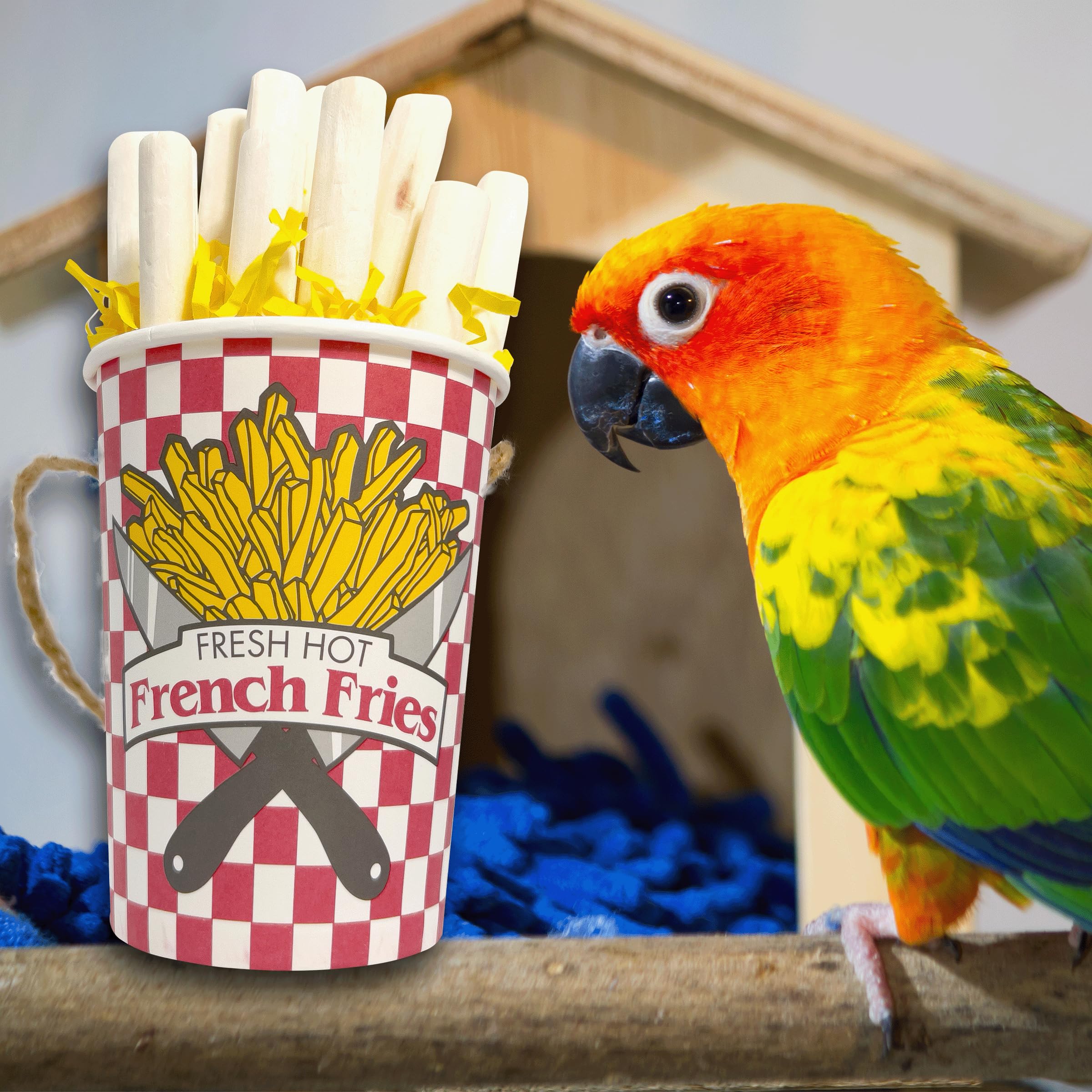 5151 Big Sola Fry Bucket - Juguete Colorido para Pájaros - Imagen 3