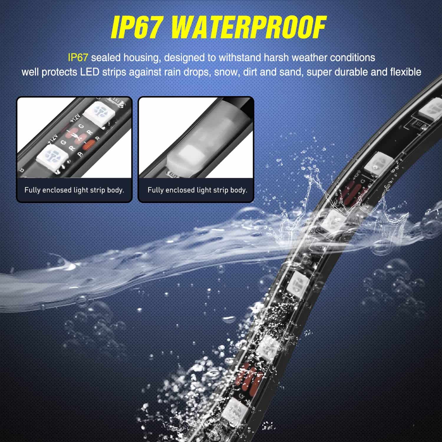 Kit de 3 Tiras de Luces para Cama de Camión de 60 Pulgadas - Imagen 4