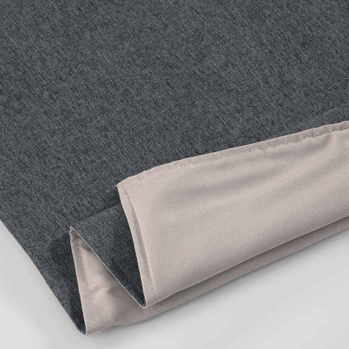 Cubrecama AMBERIS Gris Oscuro, Imitación de Lino Decorativo - Imagen 5