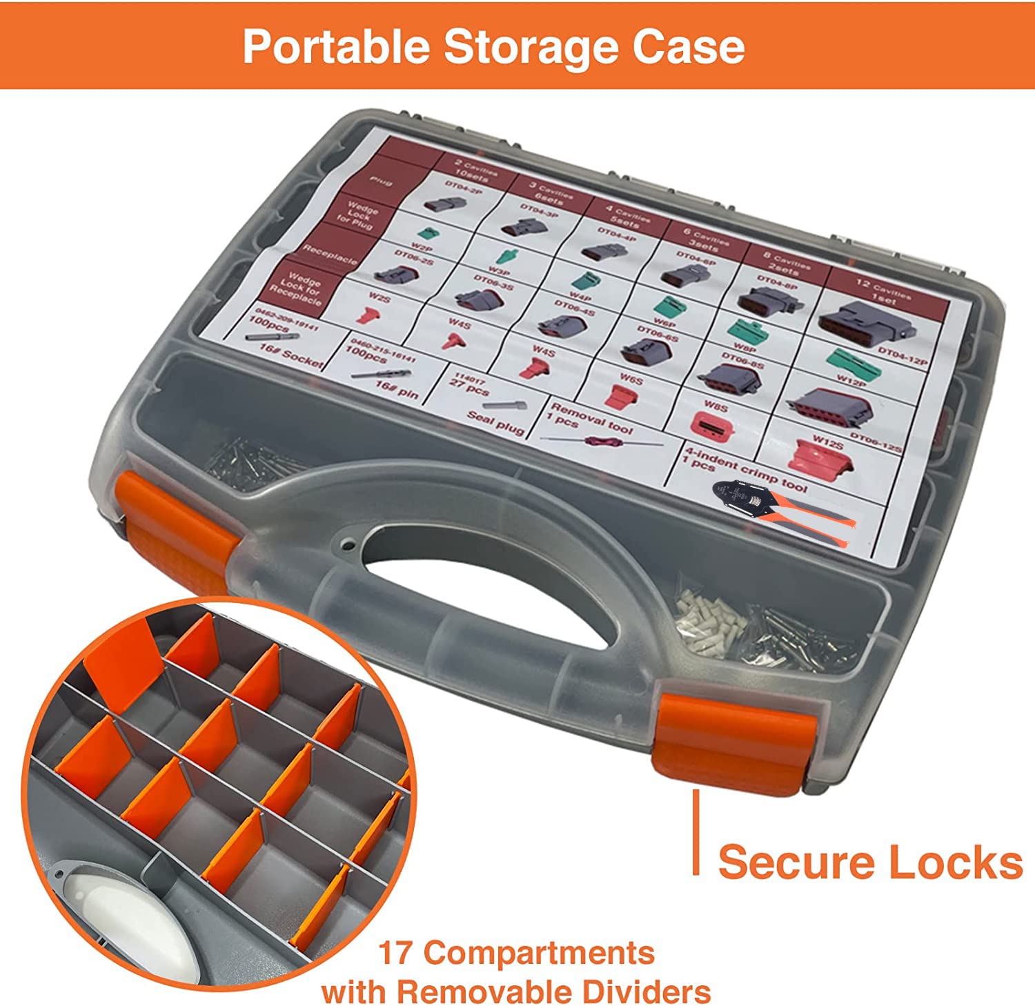 Kit de 338 pcs de Conectores DT Deutsch, 2 3 4 6 8 12 - Imagen 7