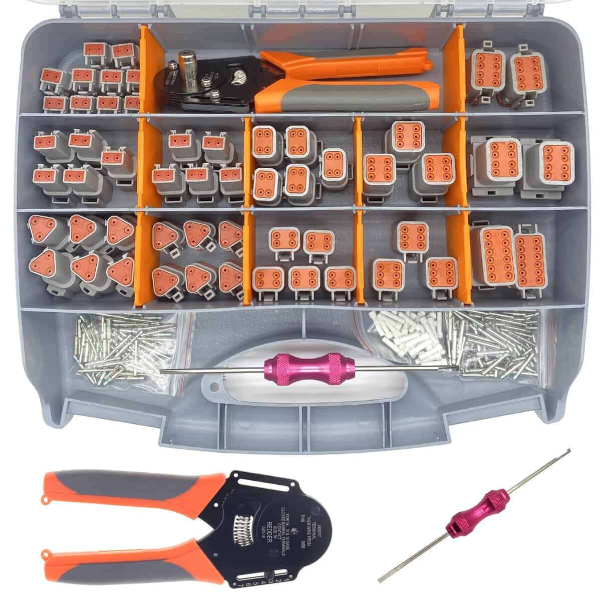 Kit de 338 pcs de Conectores DT Deutsch, 2 3 4 6 8 12