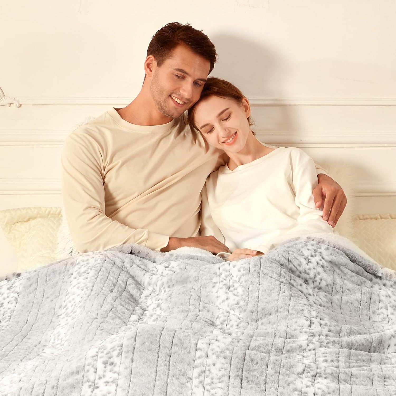 Manta eléctrica Bearhug tamaño Queen 84" x 90", -Leopardo de