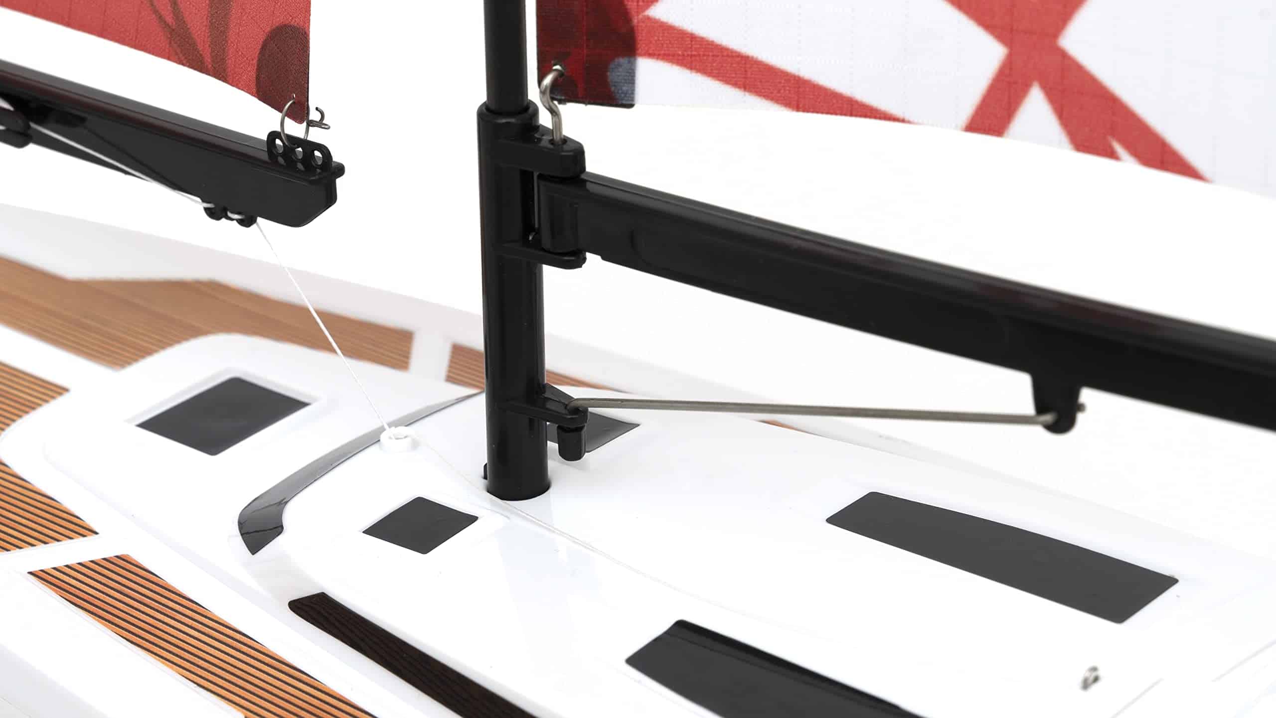 PLAYSTEAM Voyager400 Velero a Motor RC de 2.4GHz en Rojo - - Imagen 7