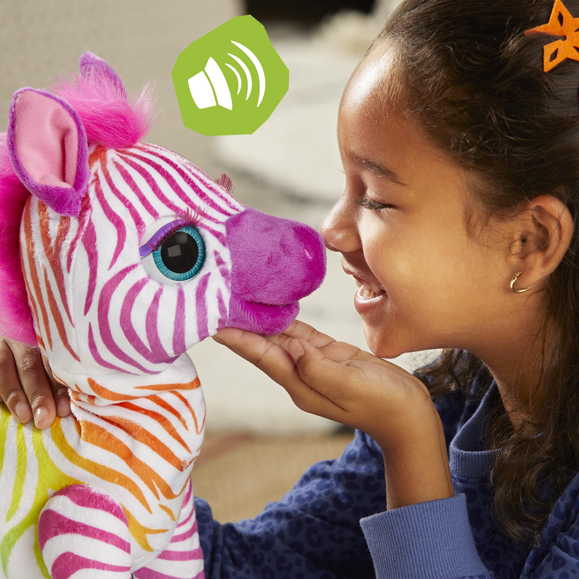 Juguete Electrónico furReal My Rainbow Zebra con 80+ - Imagen 4