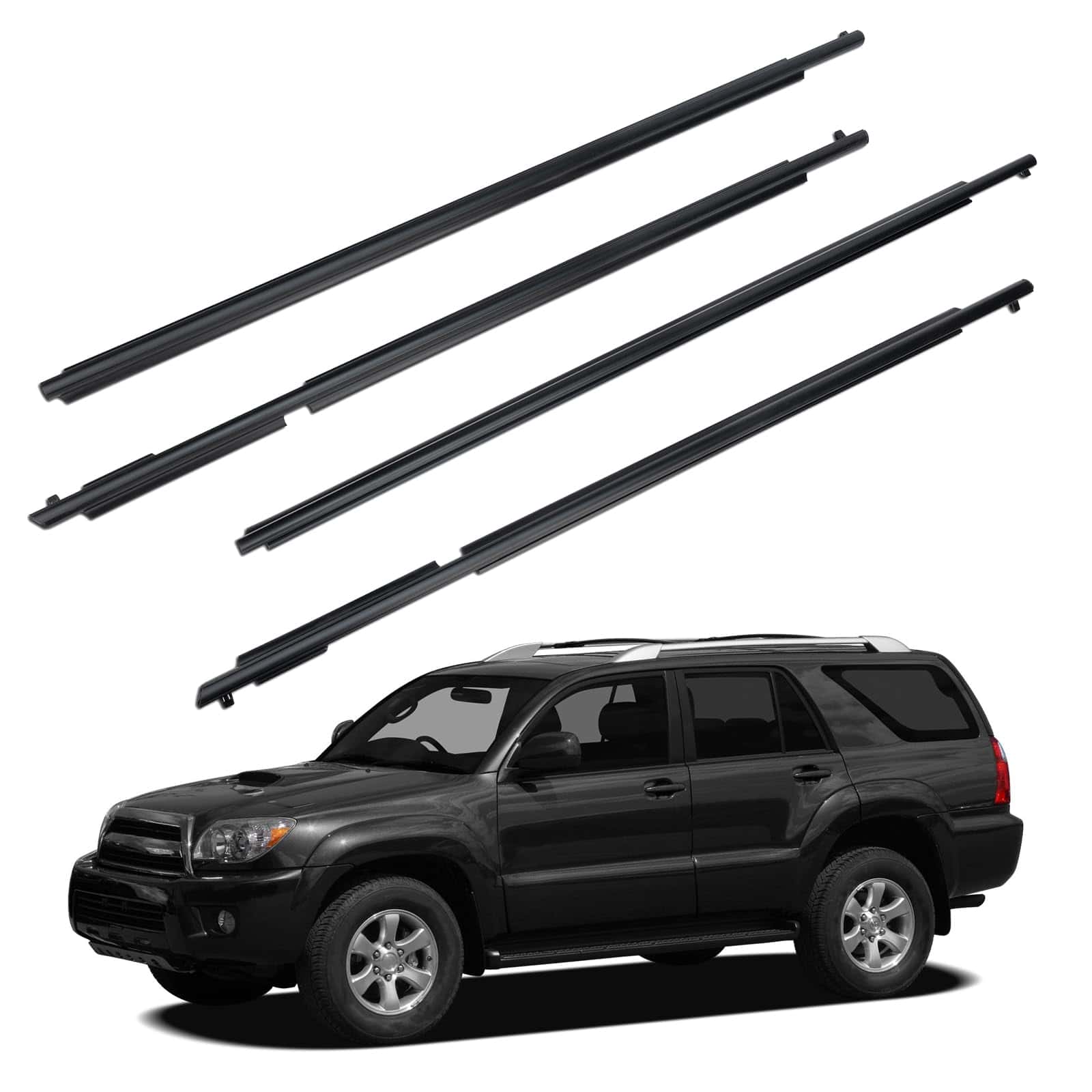 Kit de molduras de ventana exterior para automóvil FOMIUZY,