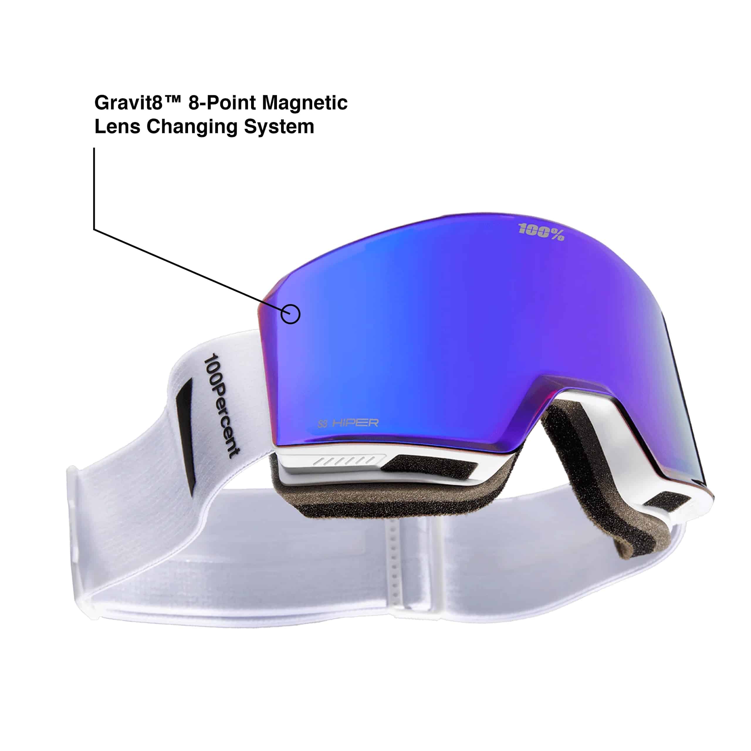 Lente de Repuesto para Goggle 100% NORG - Lente Espejo - Imagen 3