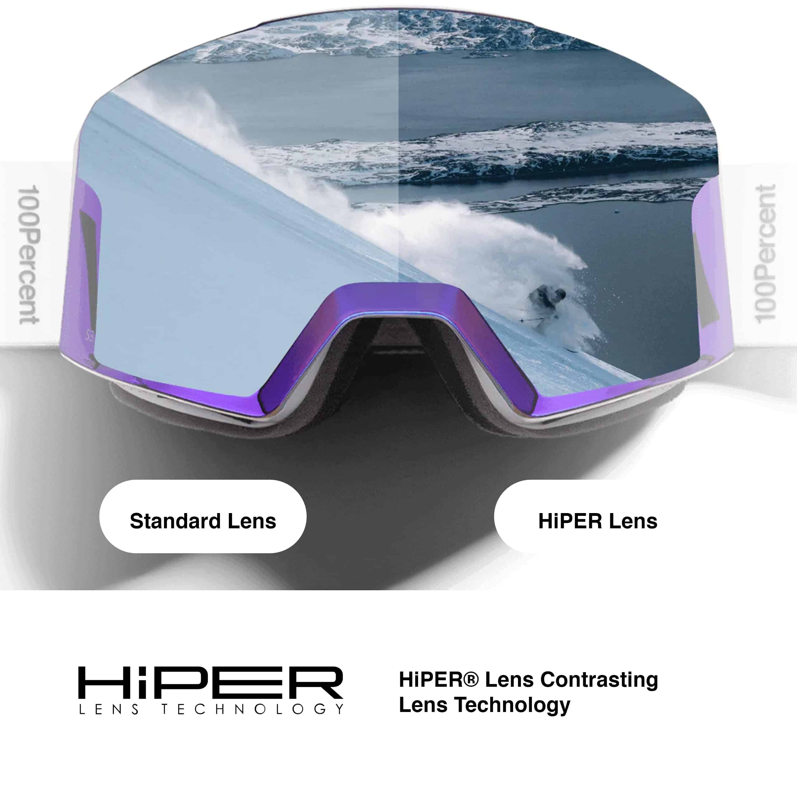 Lente de Repuesto para Goggle 100% NORG - Lente Espejo - Imagen 5
