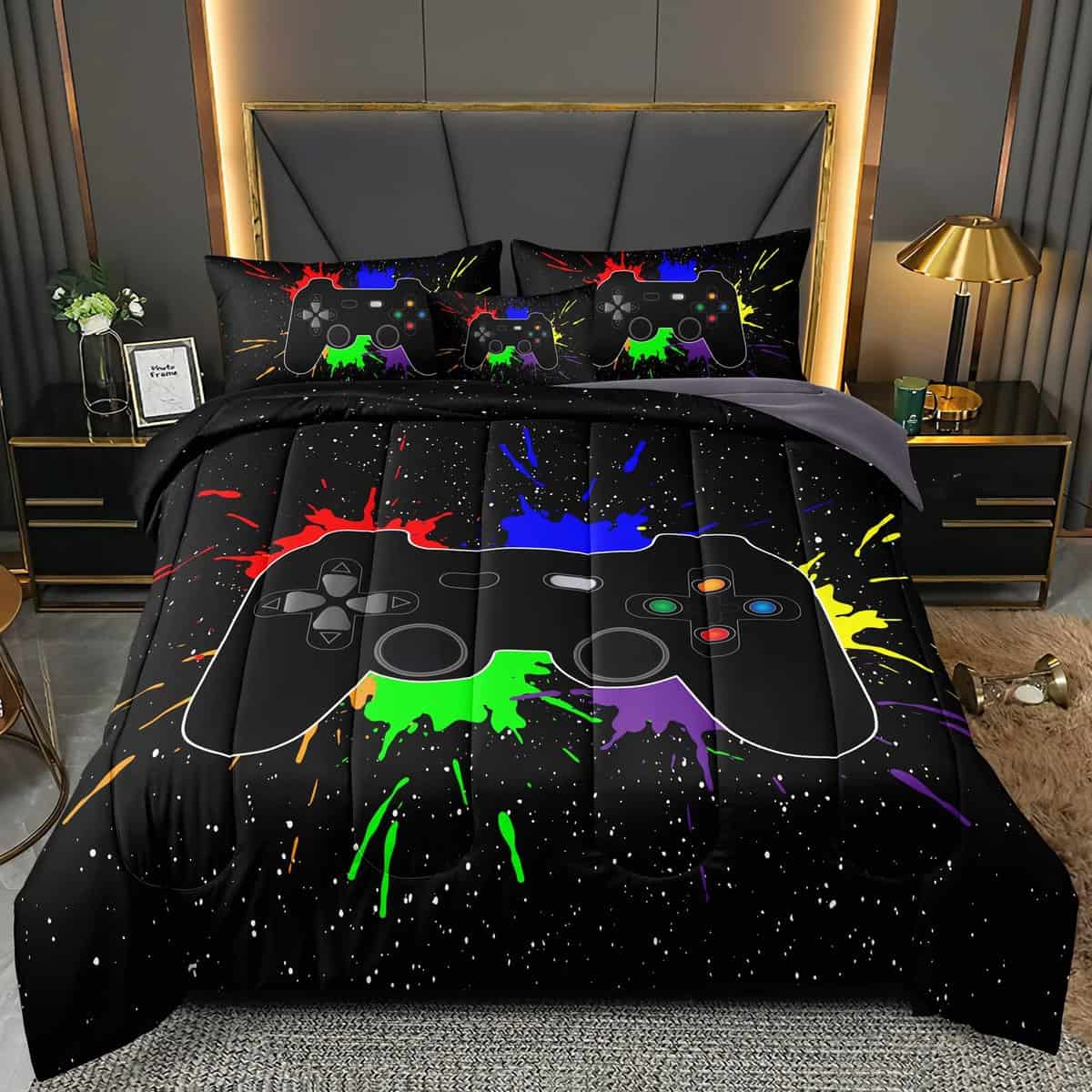 Juego de 6 Piezas Gamer para Niños, Set de Ropa de Cama de - Imagen 3