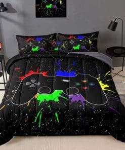 Juego de 6 Piezas Gamer para Niños, Set de Ropa de Cama de