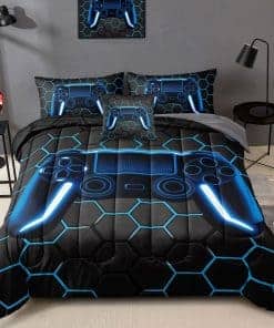 BDUCOK 6 Pieza Juego de Edredón para Jugadores en una Bolsa