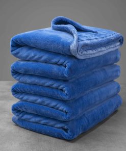 Manta de franela extra gruesa y mullida Mellowdy (Azul