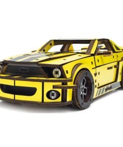 Rompecabezas en madera 3D UNIDRAGON - Coche Muscle,