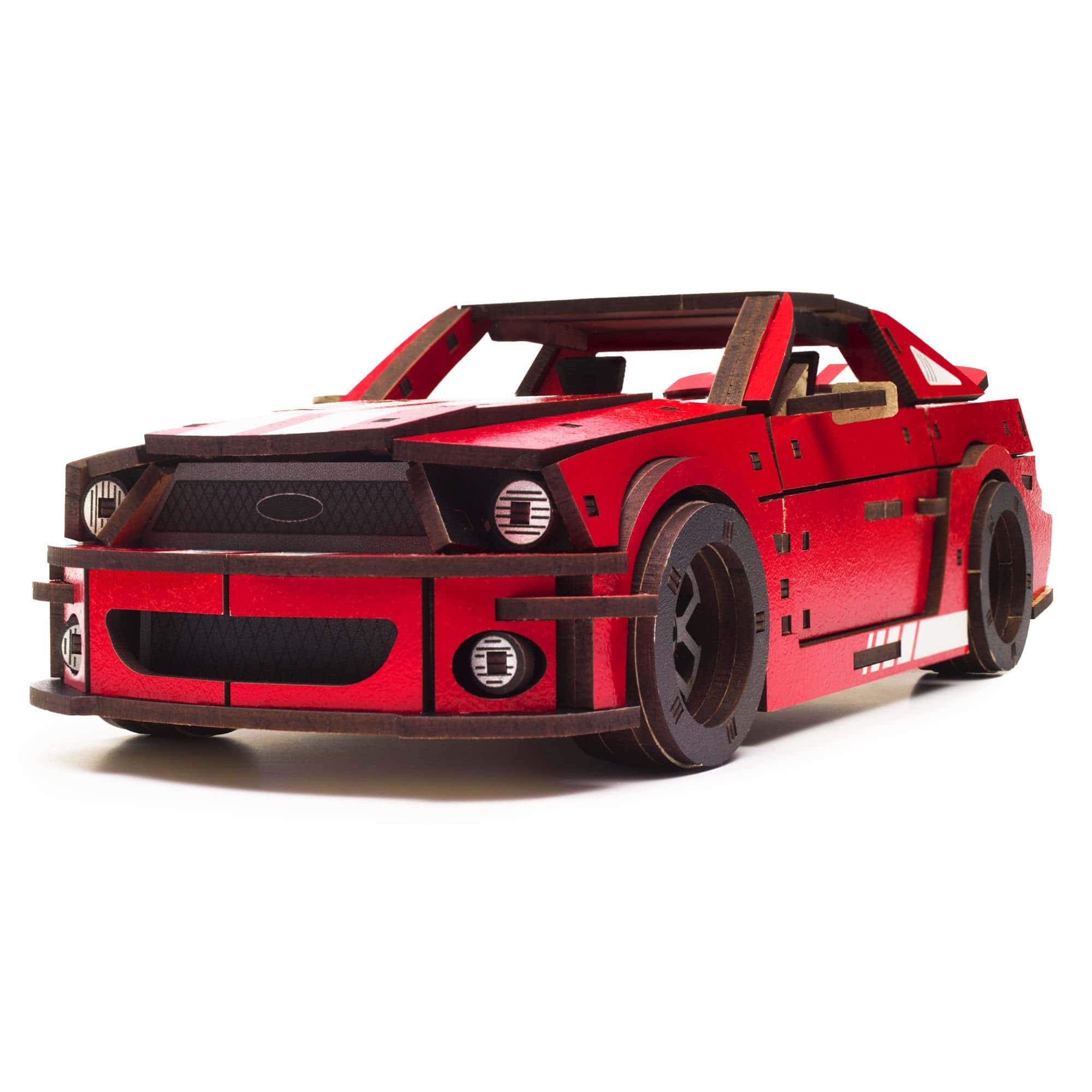 Rompecabezas 3D de madera UNIDRAGON - Muscle Car, Stallion
