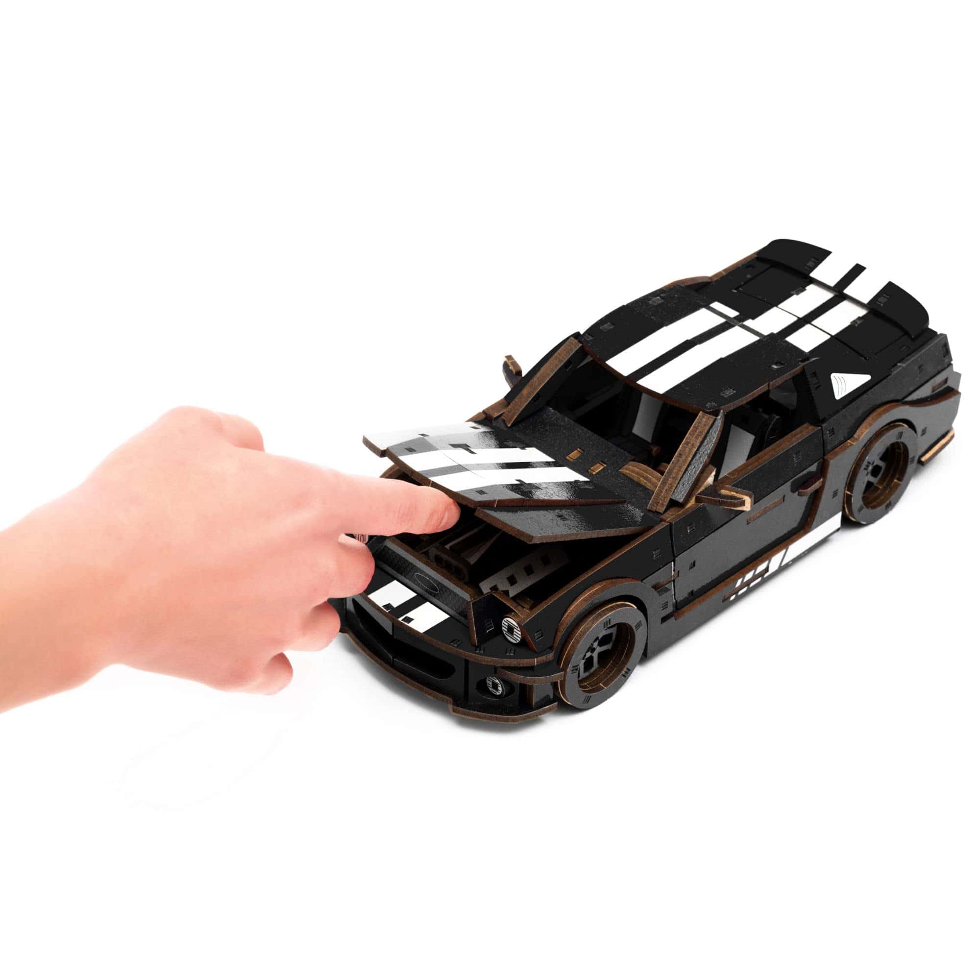 Rompecabezas de madera original UNIDRAGON - Auto deportivo, - Imagen 8