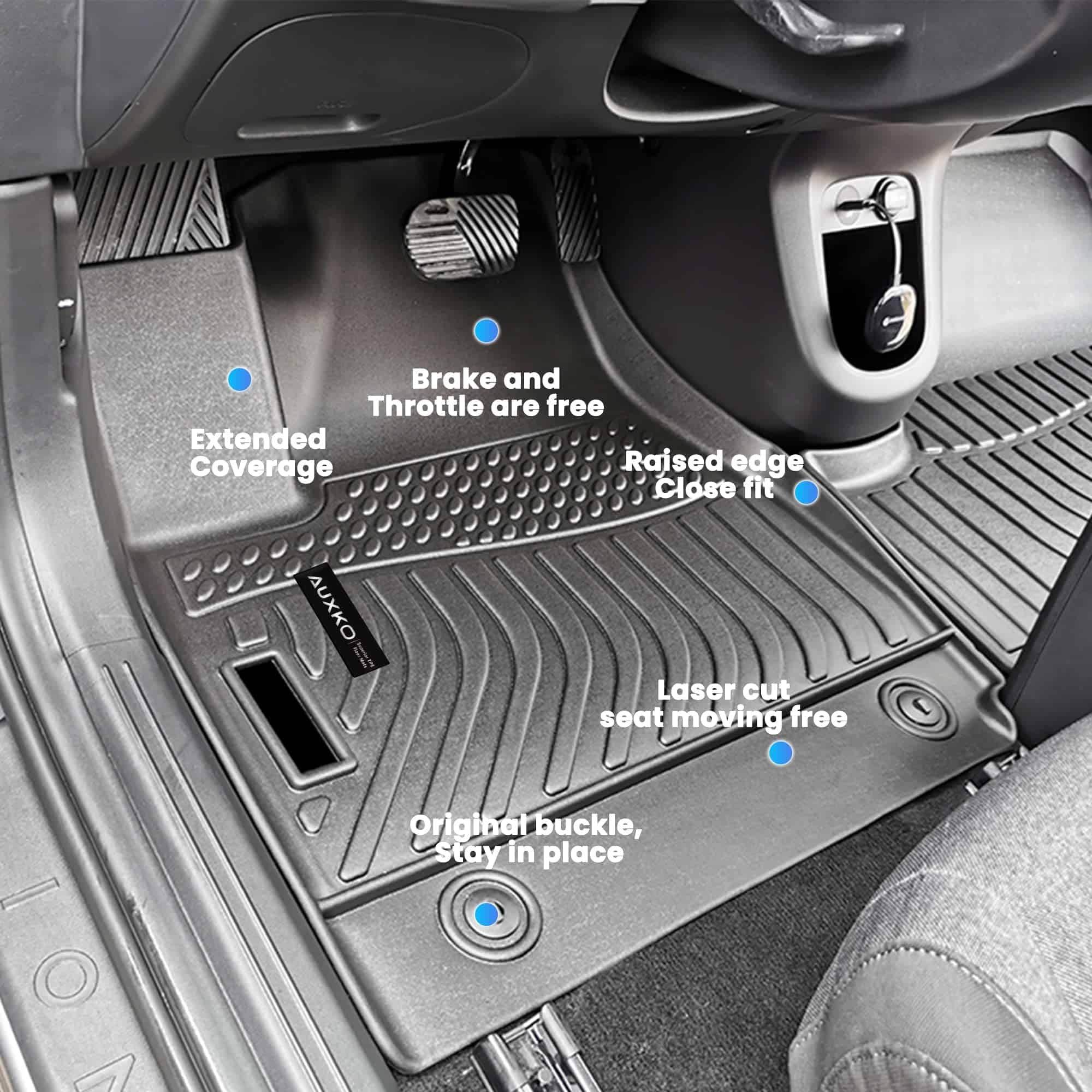 Tapetes para todas las estaciones Auxko para Hyundai IONIQ - Imagen 5