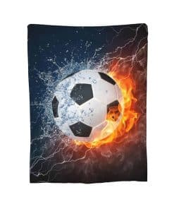 Manta de fútbol suave y cálida para la cama, sofá,