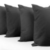 Juego de 4 Fundas de Almohada Estándar -Gris Oscuro