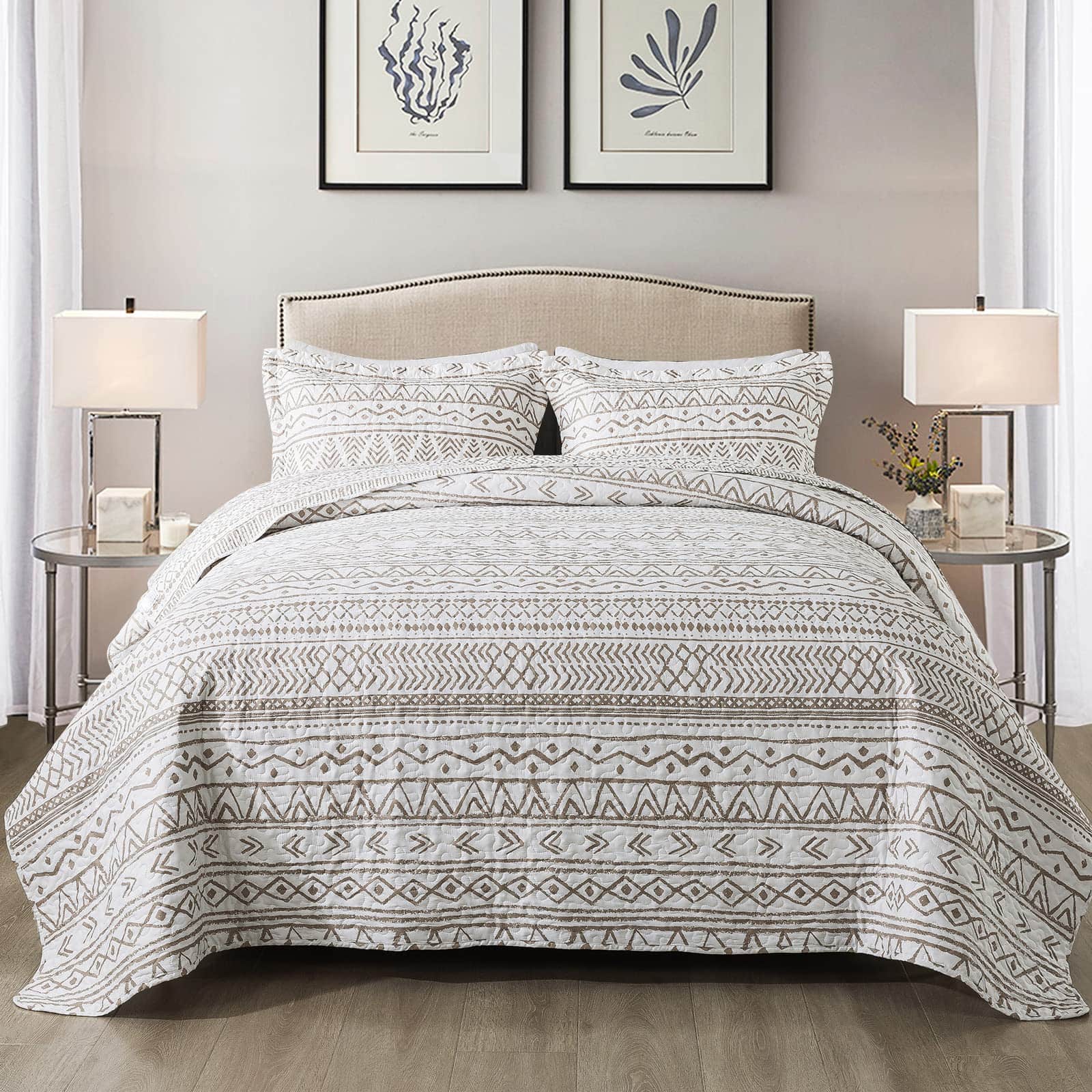 NEWLAKE Juego de Colchas y Colchas-Reversible Suave Set de