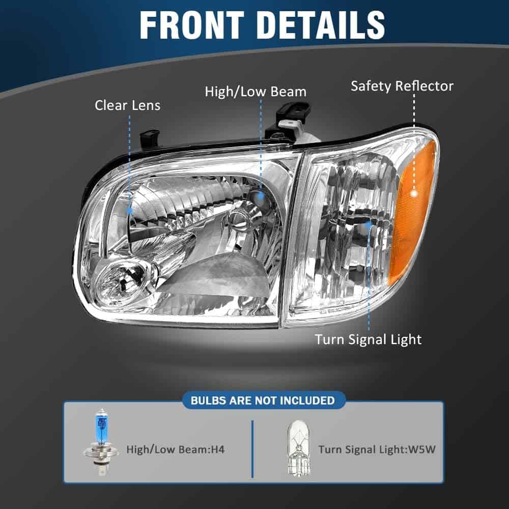 Conjunto de Faros AXLAHA 2005-2006 para Toyota Tundra - Imagen 3