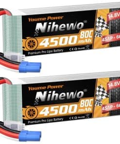 Batería de Lipo 4S Nihewo 14.8V Batería RC 4500mAh 80C con