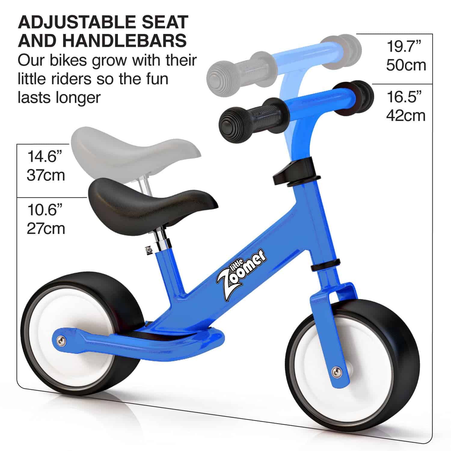 Bicicleta de Equilibrio Little Zoomer para Bebés de 1-2 - Imagen 3